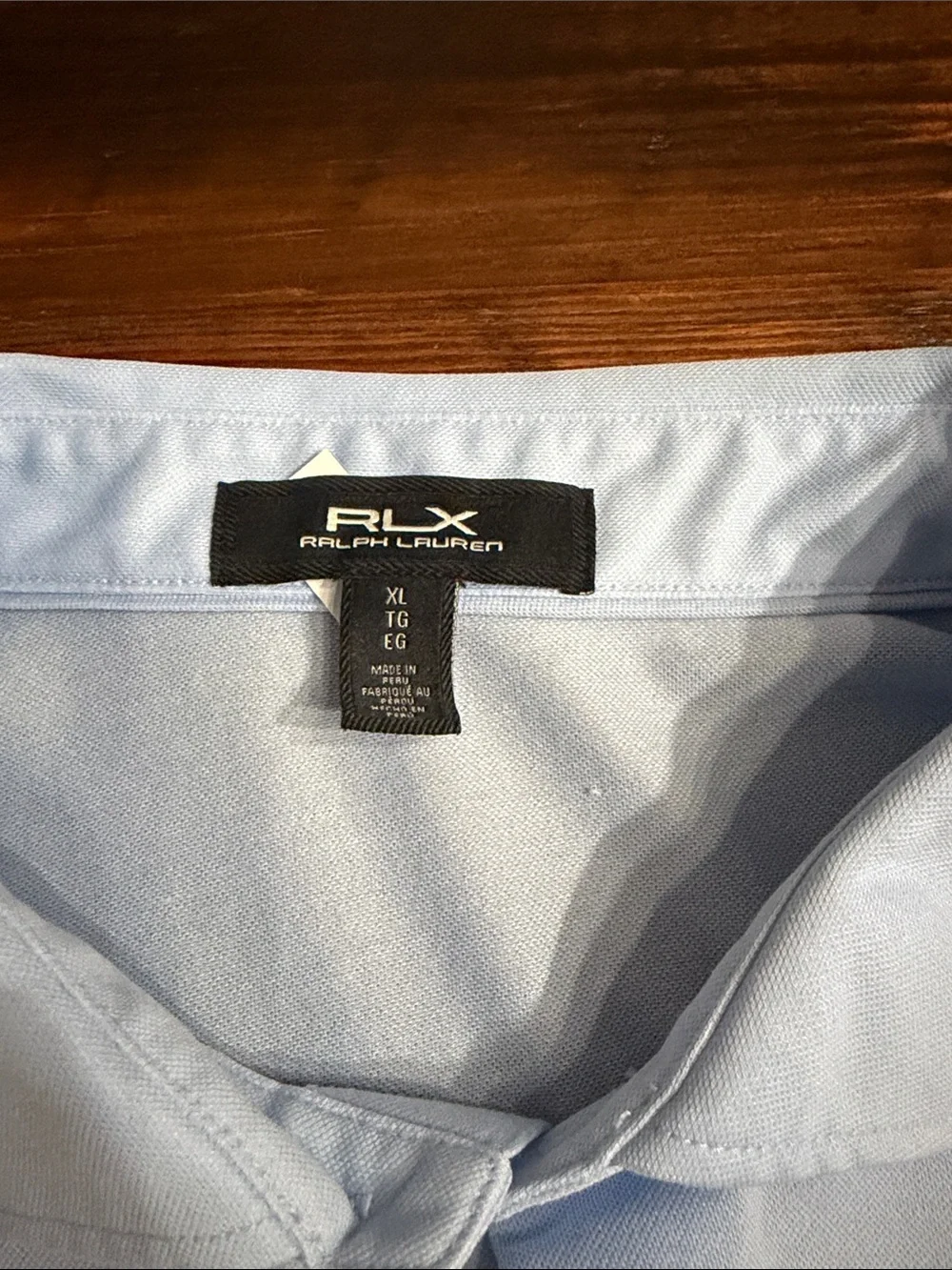 RLX Light Blue Polo Shirt with Embroidered Logo-Shoal Creek